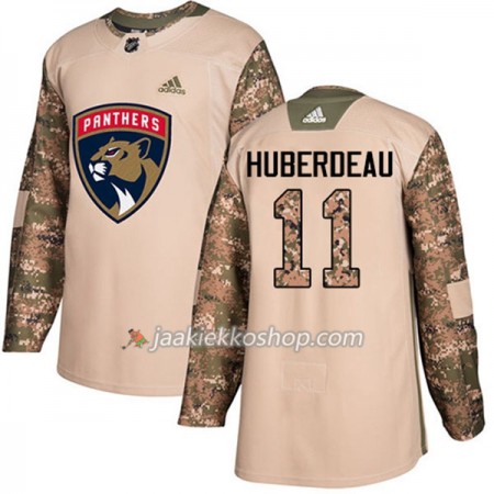 Miehille NHL Florida Panthers Pelipaita Jonathan Huberdeau 11 Adidas 2017-2018 Camo Veterans Day Practice Authentic